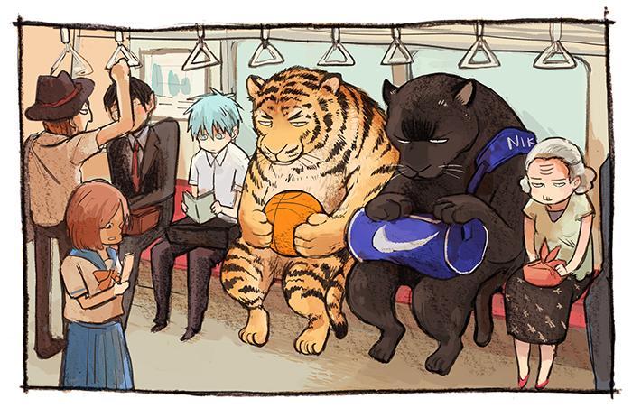 crackervolley:  papillonpoupon:  Artist: twitter.com/tanktrunk_mtoooooh so cute