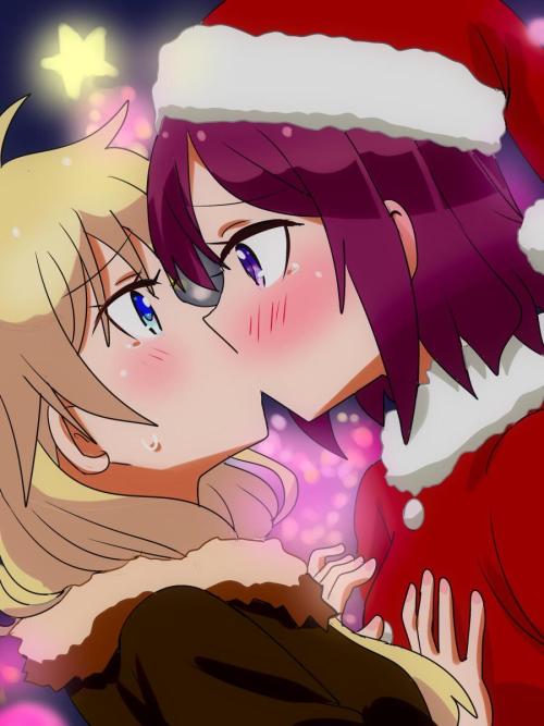 ✧･ﾟ: *✧ Christmas Kiss ✧ *:･ﾟ✧♡ Characters ♡ : Kou Yagami ♥ Rin Toyama ♢ Anime ♢ : New Game! 