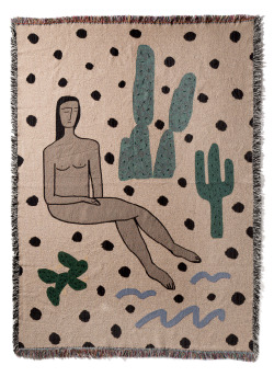 bfgf-shop:  Desert Blanket II Water, cacti