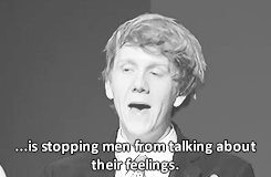 spiderkiss:  poppypicklesticks:  maraudere:  Josh Thomas talks about male suicide  I wonder how feminists will react to this Probably ignore it then go back to making male tears mugs and gifs   Actually this is a very common idea among feminists It’s