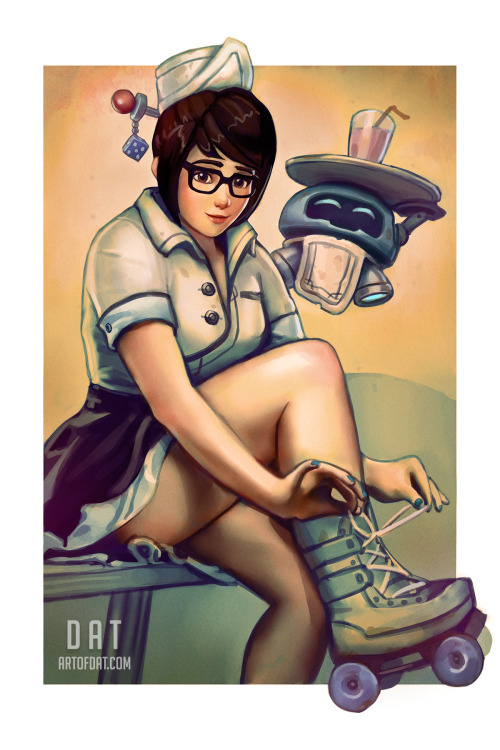 armedandgayngerous:doctaword:Rockabilly Overwatch: Vol. 2 by DatFind Vol. 1 and Vol. 2 at http://art