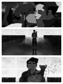 entirelydevoid:  i was so heartbroken while watching this episode of the legend of korra. he goes to bring the love of his life flowers and she’s kissing the love of hers. such twisted logic. 