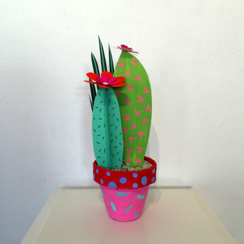 Paper cacti by Kim Sielbeck, now available @flowerpeppergallery!