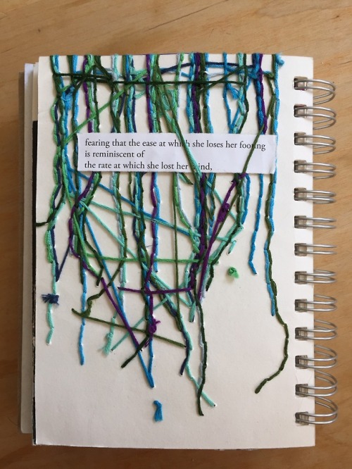 “the tides” and “the rate at which she lost her mind,” art journal, 201