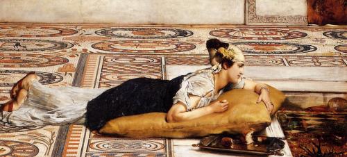 Water Pets Sir Lawrence Alma-Tadema - Date unknown