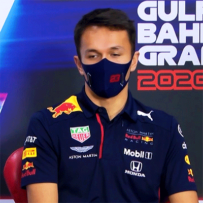 ALEX ALBON During The Pre-race Press Conference At Bahrain International Circuit (November 26, 2020)