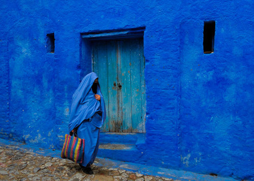 asylum-art: Awesome Travel Spot: A Small Town In Morocco That’s Covered In Blue Paint Hard not to fa