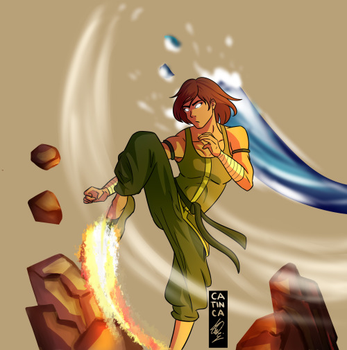 Korra in the Avatar state. I guess I just made this art blog so what better way to start things off 