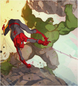 herochan:  Web Head and the Green Goliath Created by Coran “Kizer” Stone || Tumblr 
