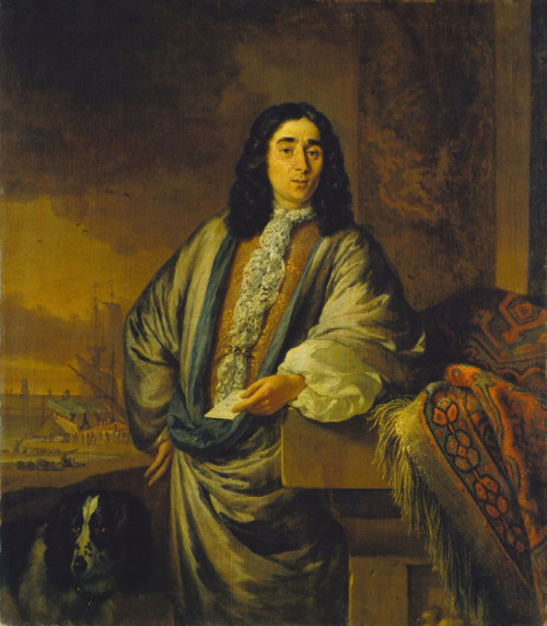 history-of-fashion:ab. 1685-1688 Jan Weenix - Portrait of a Dutch merchant