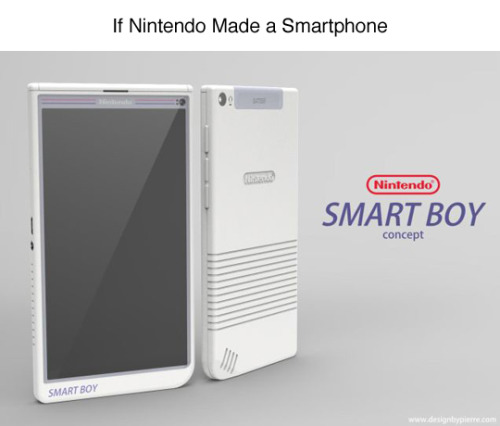 harlequinzombies: tastefullyoffensive: If Nintendo Made a Smartphone by DesignByPierre sign me the F