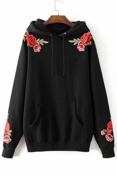 tigercool-lover: Fancy Girl’s Sweatshirt  Floral Embroidered  //  Stripe Print