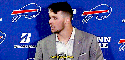 Josh Allen Speaking To The Media And Stealing Buffalo Hearts After The Bills Open The Season 2-0.