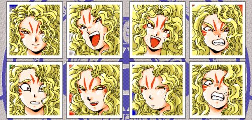 the-fourth-goddess:These character icons are from the Ah! Megami sama adventure game for the NEC PC-