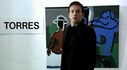 An art gallery, in Fabien Onteniente, Jet Set, 2000 (feat. Samuel Le Bihan, Lambert Wilson, Ornella 