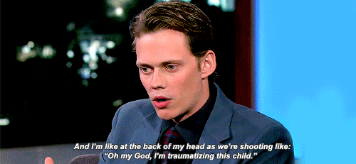 karlmordo:  Bill Skarsgård on how kids on set reacted when he was in character as