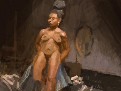 Haven’t posted much art recently! Here’s a figure painting from last night. #figure #fromlife #still