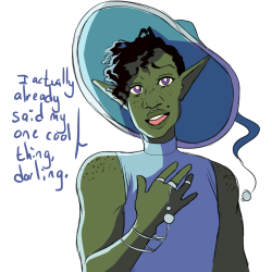 aquavitae: wanted to try my hand at some green taako designs so here’s two discrete boys (ft. taako living his ombre TRUTH)