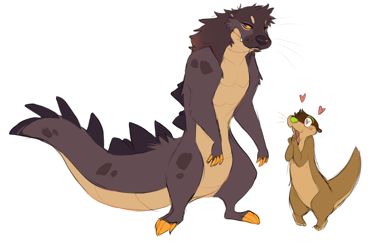 hootadoodle:  i was bored one day and doodled a fun little hybrid species for fun,