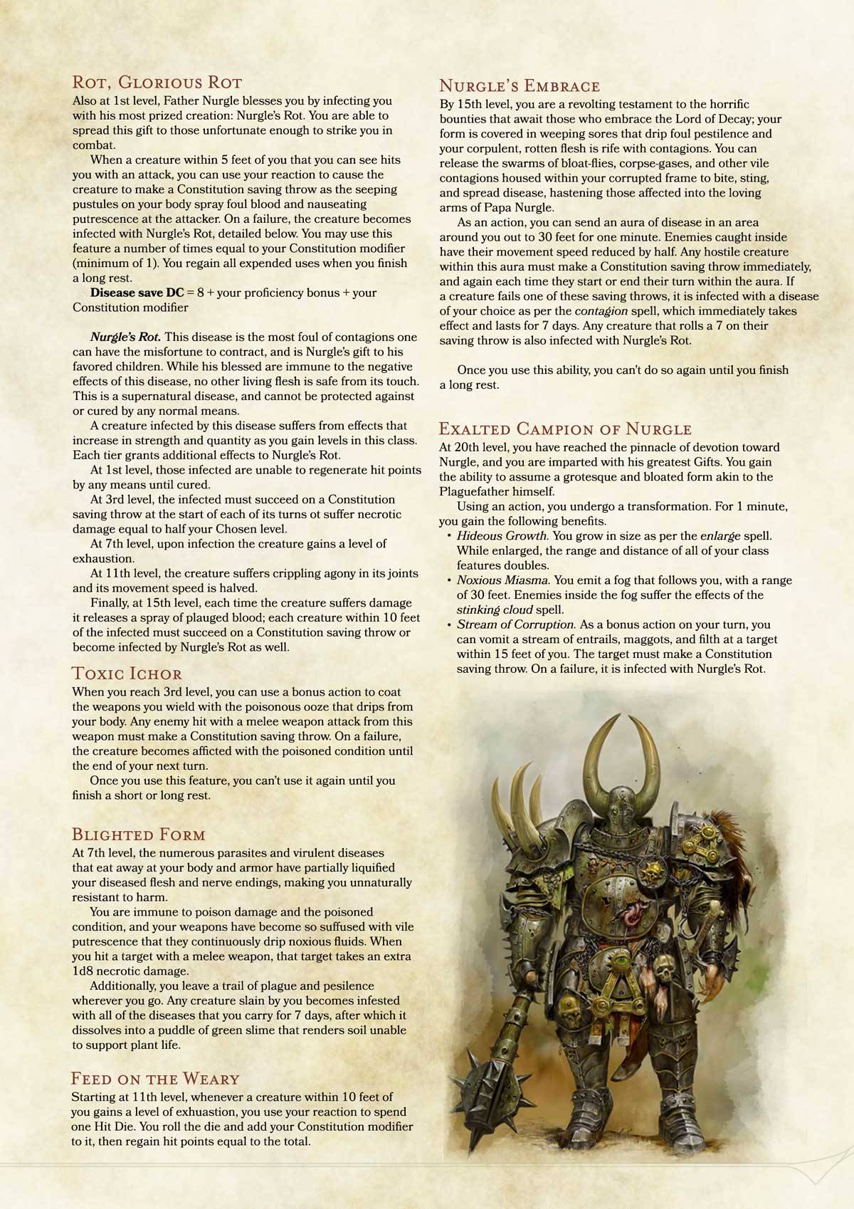 DnD 5e Homebrew — Chaos Chosen Class Source https//goo.gl/c9n6ju...