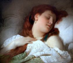 artbeautypaintings:  Sleeping girl - Sandor