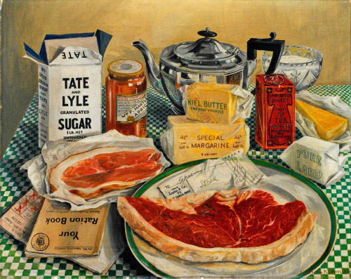 igormag:Leonora Kathleen Green (1901–1966), Coupons Required, 1941.oil on canvas, 40.5 x 51 cm