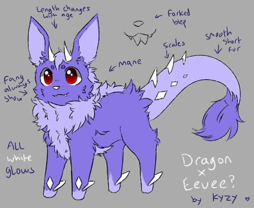 design by me; dragon type eeveelution! :Dposted on my twitter here: twitter.com/kyzytyger/st