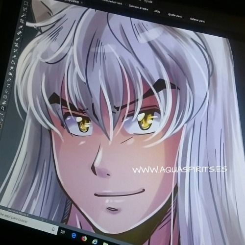 lenbarboza: #WIP Patreon reward ❤ #inuyasha #inuart #len #lenbarboza #aquarina #fanart www.i