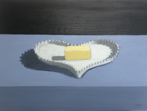 polkadotmotmot:Mike Piggott - Butter in Heart-Shaped Dish, 2020