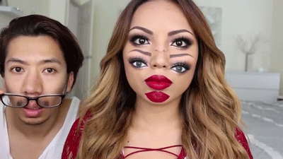 sun–flours:  sizvideos:   Watch the video of this Trippy Double Vision Makeup Look 