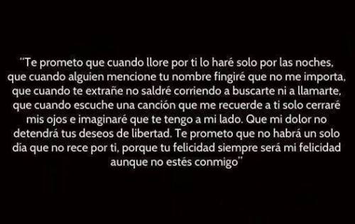 confesionarios:  Tu felicidad siempre será la mía, aunque no estés conmigo