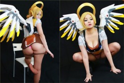Cosplay-Vixens:mercy From Overwatch [Self] Http://Tiny.cc/8Aazoy