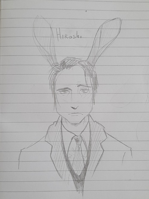 Quick Sketch Of Hiroshi, Yui's Cousin. Stern And Determined To Bring Her Home So As Not To Dishonor The