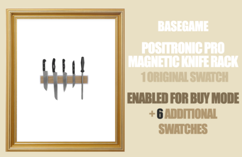 Basegame - Magnetic Knife RackUnlocked + More Swatches Please! INFOThis knife rack is a career item,