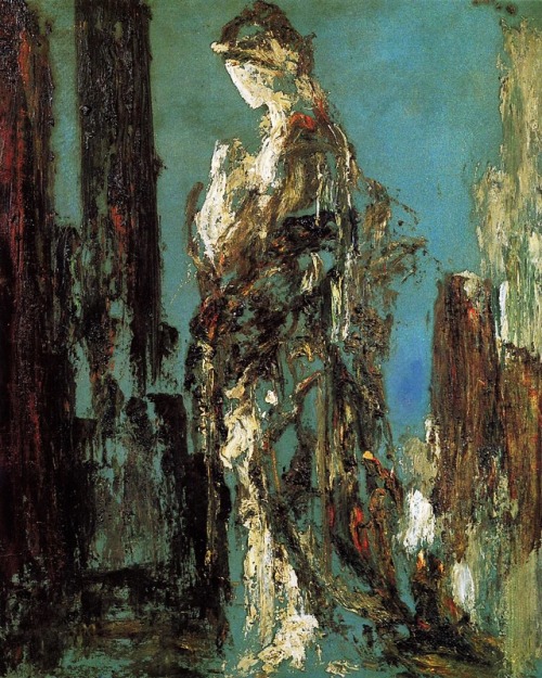 xshayarsha:Study for Lady Macbeth &amp; Study for Helen, by Gustave Moreau{I really like the red-blu