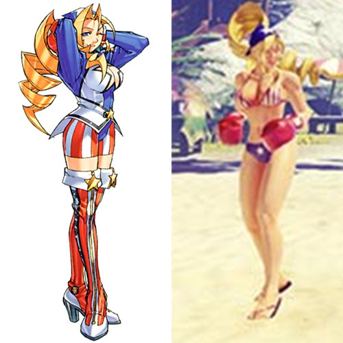 glux2:  combofriend:  Tiffany Lords and Hinata Wakaba appear in the new Street Fighter V Beach stage.    Capcom! You fucking tease!