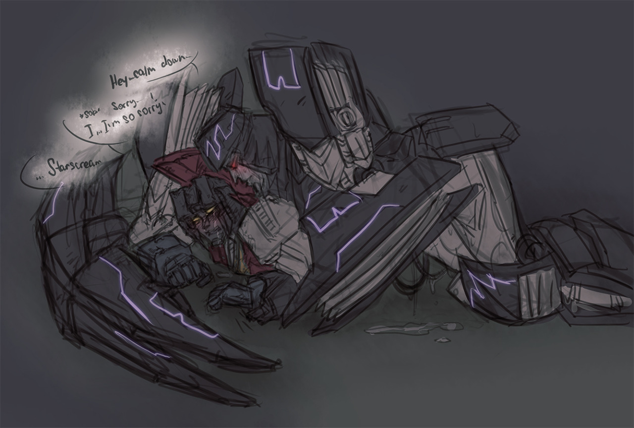 kokoko-sir:  all evening I wanted to draw starscream/megatron but then I read Megatron