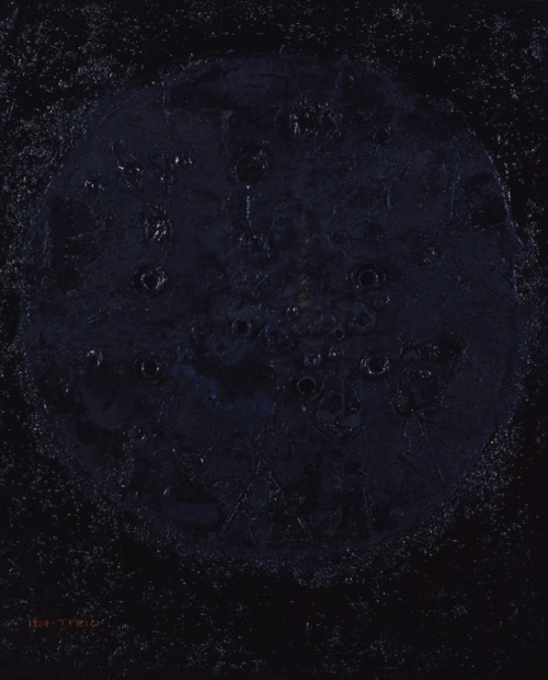 nobrashfestivity:Kim Kulim, Death of Sun II, 1964Oil and object on wood panel91 x 75.3 cmNational Mu