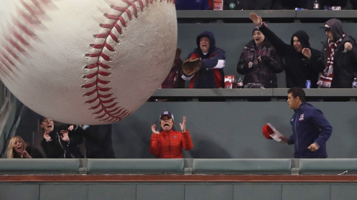 Photoshop Battles: Freaked out Red Sox fans from an oncoming home run. | sources