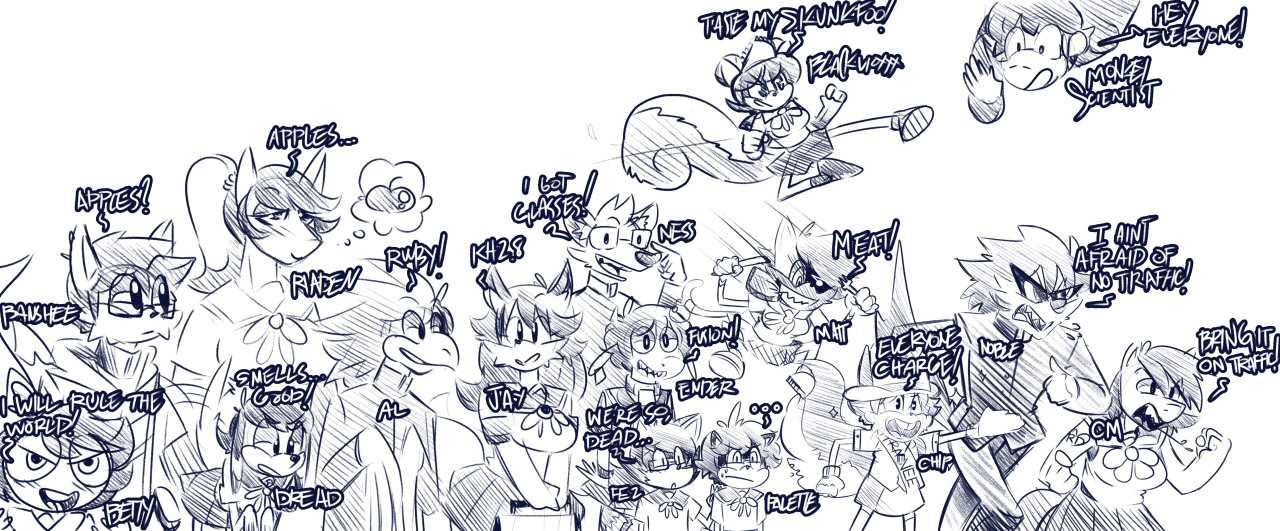   this is during our stream, i ask everyone their Furry personas.i wanted to draw