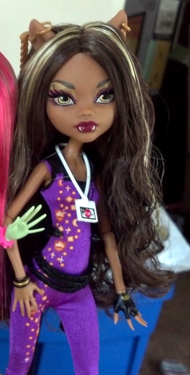 monster high doll with curly hair
