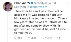 blazeduptequilamonster:  mainmanblackdynamite:   isaia:  pearlssardonyx: This is disgusting on so many levels, I’m proud of Charlyne (voice of Ruby) for exposing this racist. I know that this stuff can be emotionally scaring. Please show her some love