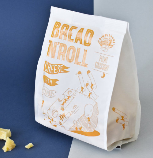 PRIM PRIM studio in Lithuania takes a playful approach in their design of bread-stick snack. 