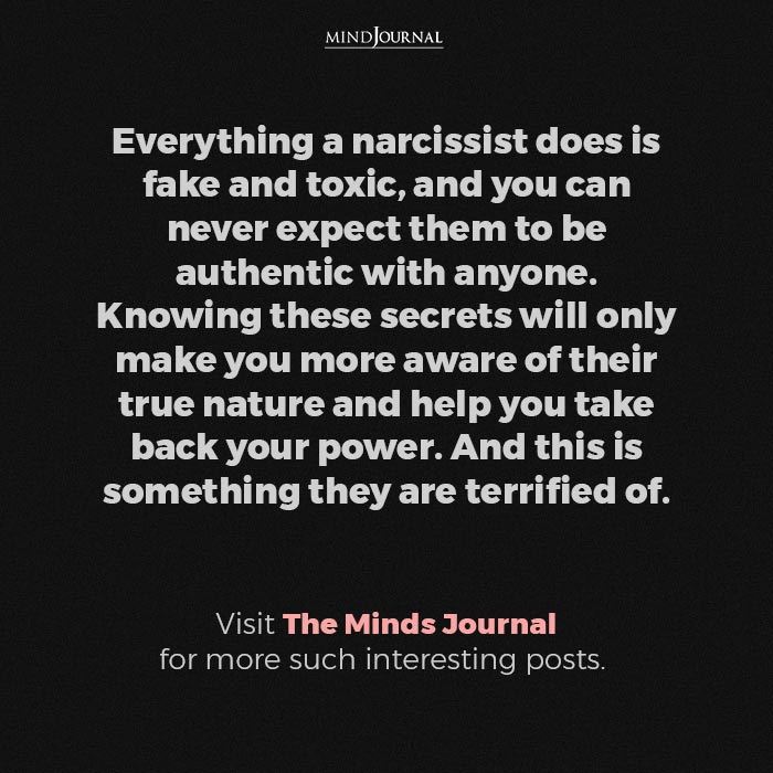 Things narcissists do