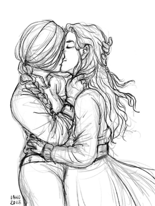 spacefjords:some days you just gotta do some lesbian romance novel sketches