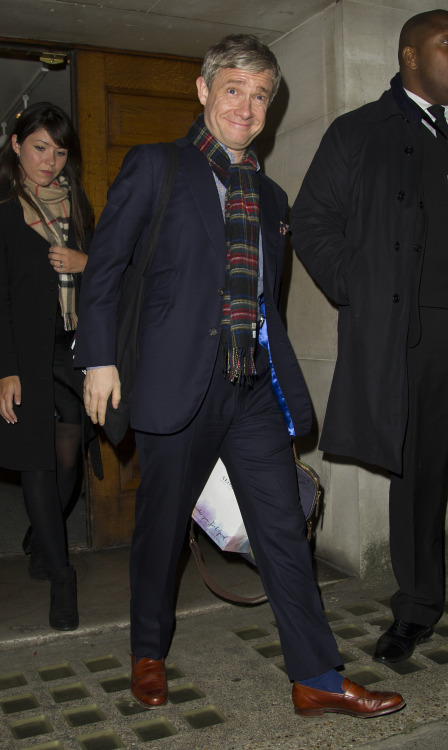free-martinis:Martin Freeman supporting the charity event Stand Up to Cancer  in London, 22. Oc