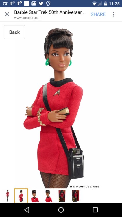 kiriamaya:quoting-shakespeare-to-ducks:www.amazon.com/Barbie-Star-Trek-Anniversary-Uhura/dp/B