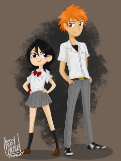 artsy-alice:   ‘And I love your soul and you love mine. Follow the sky, our stars align.I’ll be the sun, you’ll be the moon. ‘Cause I got a love like that with you.’ (x)Ichigo and Rukia | Dance with Snow White  The Dance With Snow White trend