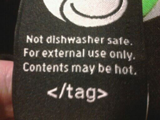pr1nceshawn: Always read your clothing labels. You never know what you might find…