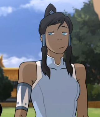 korractrify:13eclaire:My favorite part of Korrasami is that Korra went from looking at Asami like this:To looking at her like:yeah but no development